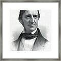 Ralph Waldo Emerson 1803-82 From An Framed Print