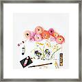 Ranunculus With First Watercolor Framed Print