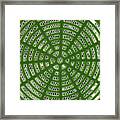 Rays And Circles Abstract 01 Framed Print