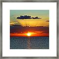 Rays Of Sunset Framed Print