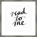 Read To Me- Art By Linda Woods Framed Print
