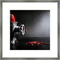 Red And Hot Framed Print