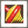 Red And Yellow Top Framed Print