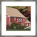 Red Barn Framed Print