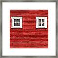 Red Barn Side Framed Print