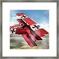 Red Baron Panorama - Lord Of The Skies Framed Print