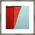 Red Fishing Boat Framed Print