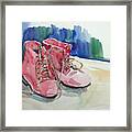 Red Boots Framed Print