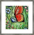 Red Butterfly Framed Print