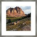 Red Castle And Lower Red Castle Lake Framed Print