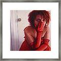 Red Dress Framed Print