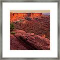 Red Glow Framed Print