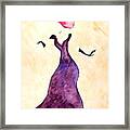 Red Hat Lady Framed Print