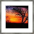 Red Hot Sunset Framed Print