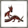 Red Jewel Dragon Framed Print