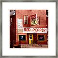 Red Pepper Restaurant Framed Print