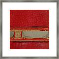 Red Riley Collage Square 3 Framed Print