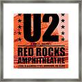 Red Rock Concert Framed Print