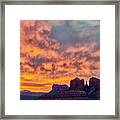 Red Rock In The Morning Framed Print