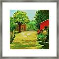 Red Shed Framed Print