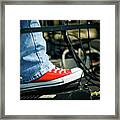 Red Shoe Framed Print