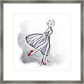 Red Shoes Red Lips Framed Print