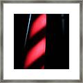 Red Stripes Framed Print