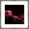 Red Vapor Framed Print