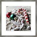 Red White And Green Ii Framed Print