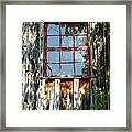 The Red Window Framed Print