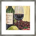 Red Wine And Pear 2 Framed Print