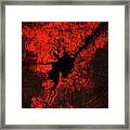 Red Wood Framed Print