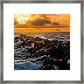Redondo Beach Sunset Framed Print