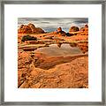 Reflecting The Buttes Framed Print