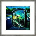 #reflection #mirror #volkswagen Framed Print