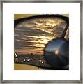 Reflection Of A Sunset Framed Print