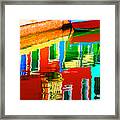 Reflections Near The Red Hull Framed Print