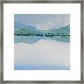 Reflections Of The Skies And Mountains Surrounding Bathurst Harbour Framed Print