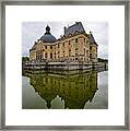 Reflections Of The Vaux Le Vicomte Framed Print