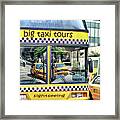 Reflections On A Bus Framed Print