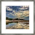 Reflections On The Beach Framed Print