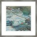 Refuelling At Sea. Framed Print