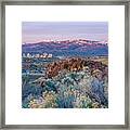 Reno Nevada Spring Sunrise Framed Print