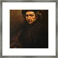 Replica Of Rembrandt's Self-portrait Framed Print