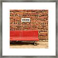 Reserved Seating 1176 Framed Print