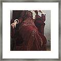 Rest. Portrait Of Vera Repina, The Artist's Wife. Framed Print