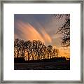 Retreating Clouds Of The First Snow Framed Print