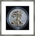 Reverse Proof Silver Eagle Dollar Coin Framed Print