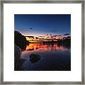 Rhine At Night Framed Print