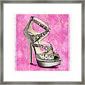 Rhinestone Party Shoe Framed Print